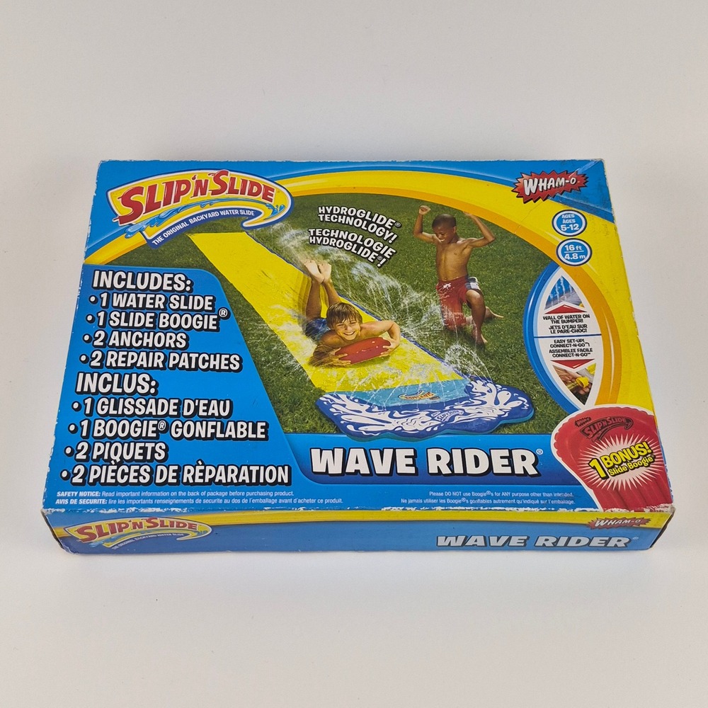 Wham-O Slip N Slide Wave Rider 16ft Backyard Water Slide with Bonus Slide Boogie